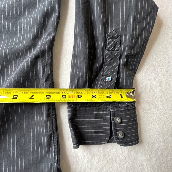 American Eagle Outfitters Longsleeve Mens Shirt Button Up Large Gray - Picture 11 of 14